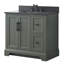 Ensemble de meuble-lavabo autoportant 36 po avec plateau en pierre noire Vannes-1519196540
