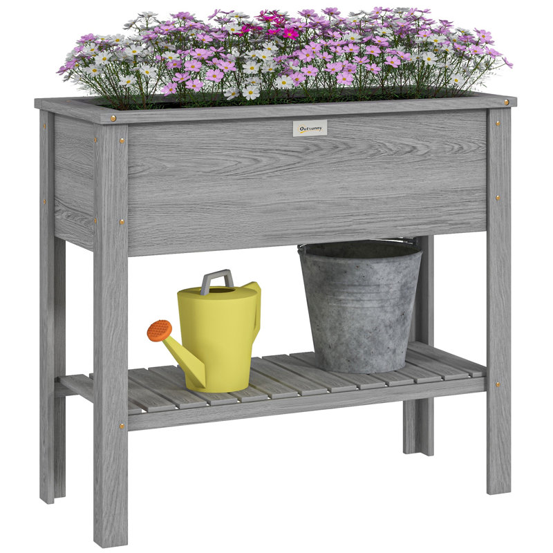 Lit de jardin surélevé en bois Quameisha
