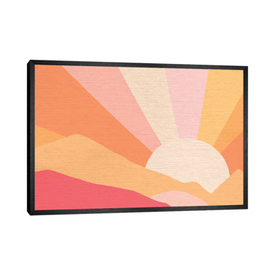 Retro Rainbow Landscape I 1 Piece Wall Art on Canvas