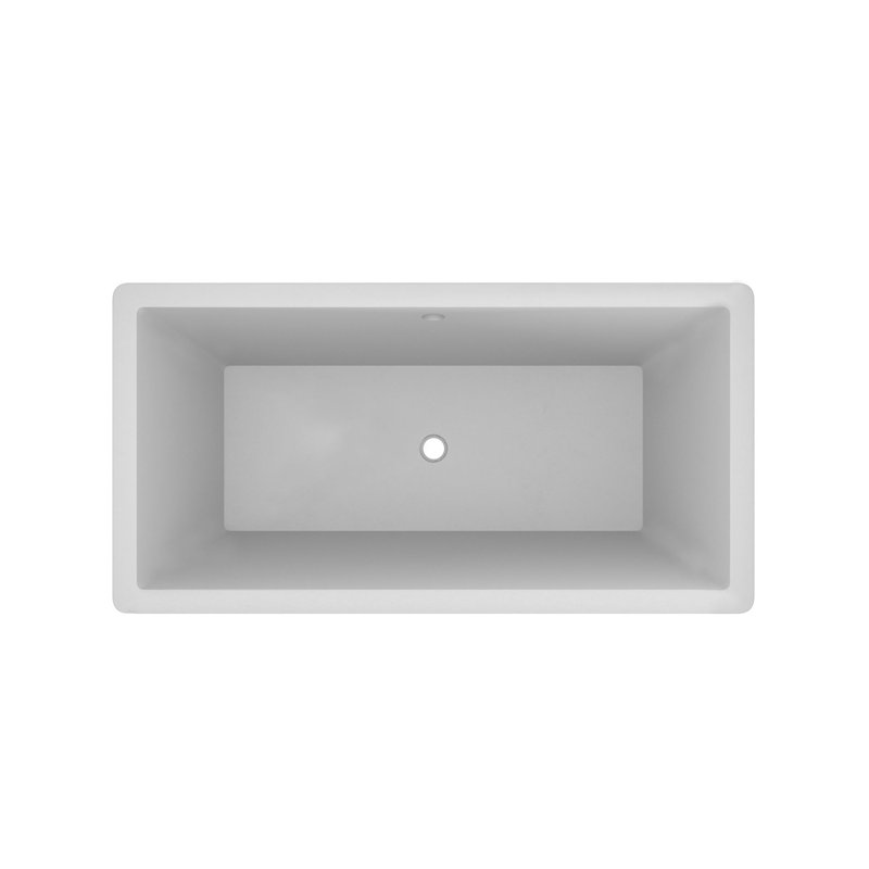Mendocino 66 in. L Freestanding Soaking Tub, Pearl
