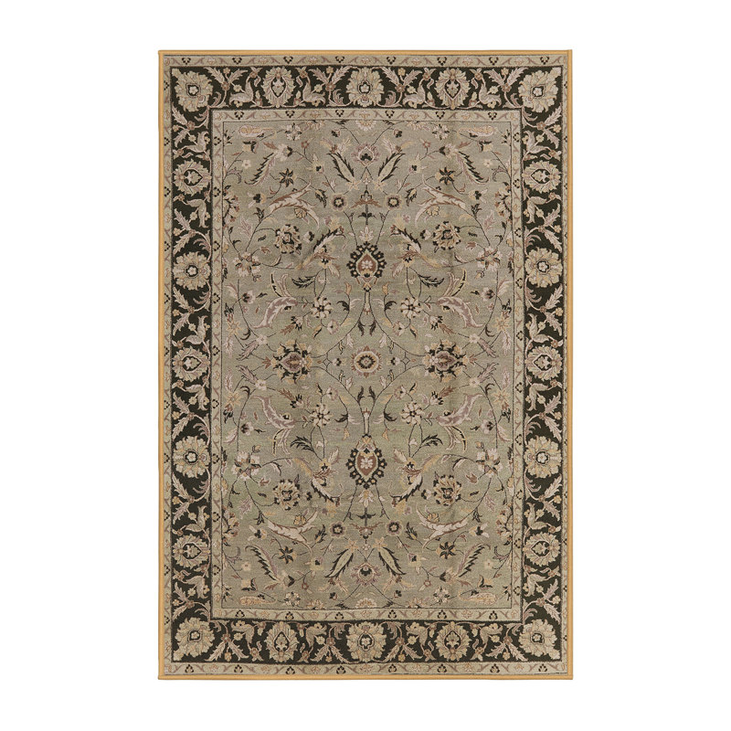 Tapis oriental vert / beige Lippi, Rectangle 8 pi x 10 pi
