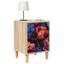 36cm W Engineered Wood Bedside Table