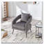 Chaise d'appoint rembourrée en velours-1167753840