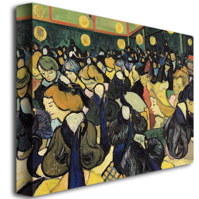 «The Dance Hall at Arles 1888» par Vincent Van Gogh, reproduction sur toile