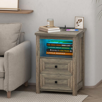 Severa Solid Wood Nightstand by Gracie Oaks