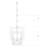 Middleton 8 - Light Wrought Iron Dimmable Geometric Chandelier