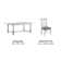 Towler New Haven Dining Table With 6 Person Kit