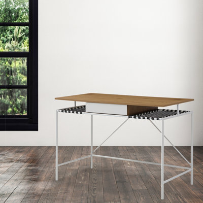 Desk with 1 Drawer and Storage Shelves