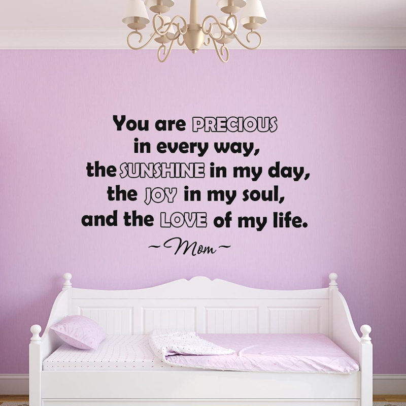 Text & Numbers Wall Decal, 22" H x 16" W
