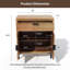 Armoire d'appoint 32 portes en bois massif 32,87 po