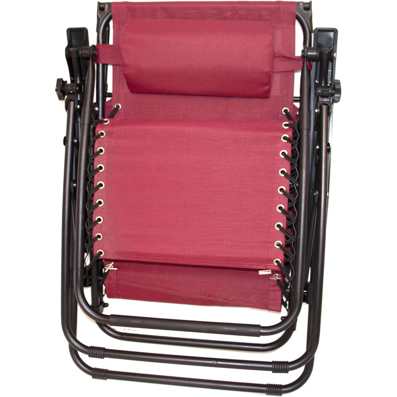 Tamona Folding Recliner Chair, Red