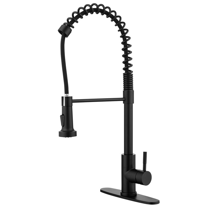 AWZTOO Kitchen Faucet, Matte Black