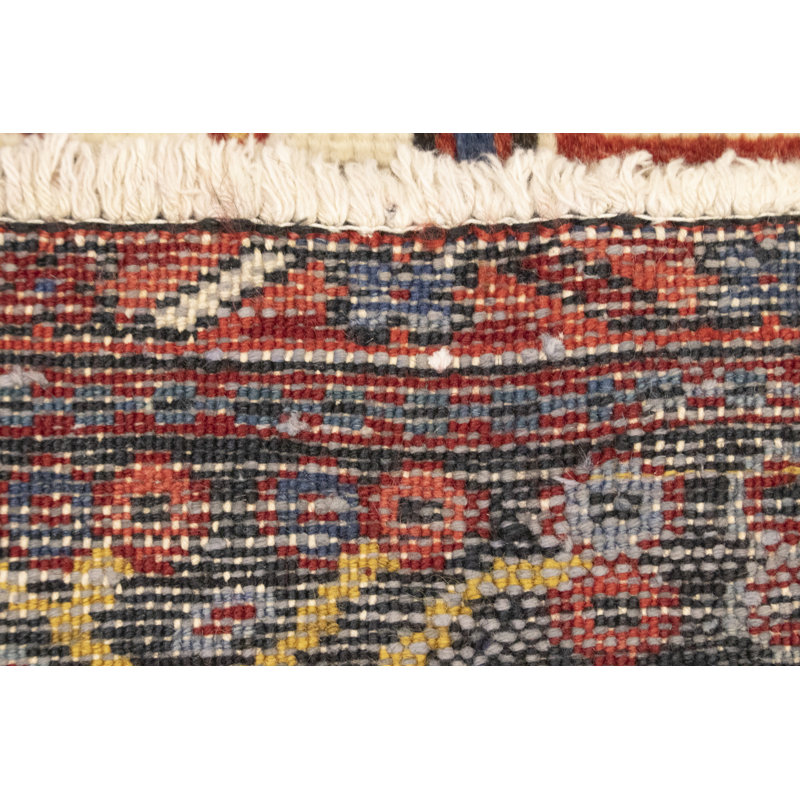 Tapis unique rouge tribal 5 x 6 Taritha