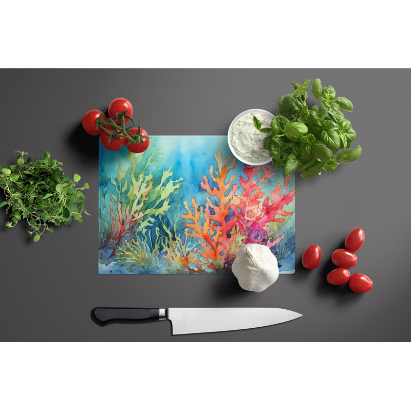 Seaweed Glass Cutting Board Large