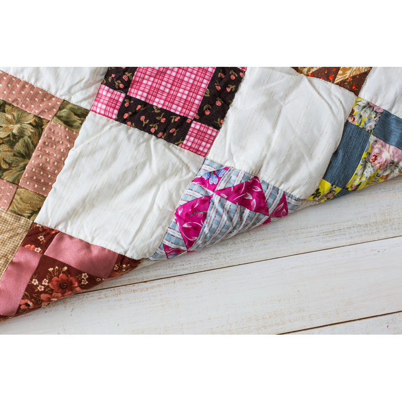 Quilted Blanket - Wrapped Canvas Print, 81cm H x 122cm W x 3.8cm D