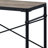 47" Writing Desk, Synthetic Wood, Oak & Black Metal Frame.              