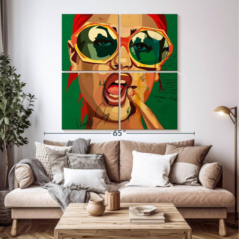 Playful Girl, 50" H x 50" W