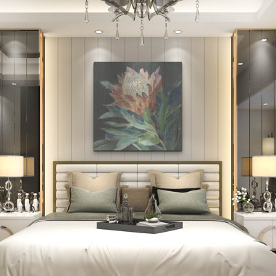 Winston Porter 'Deep Protea C' by Danhui Nai Metal Wall Art,