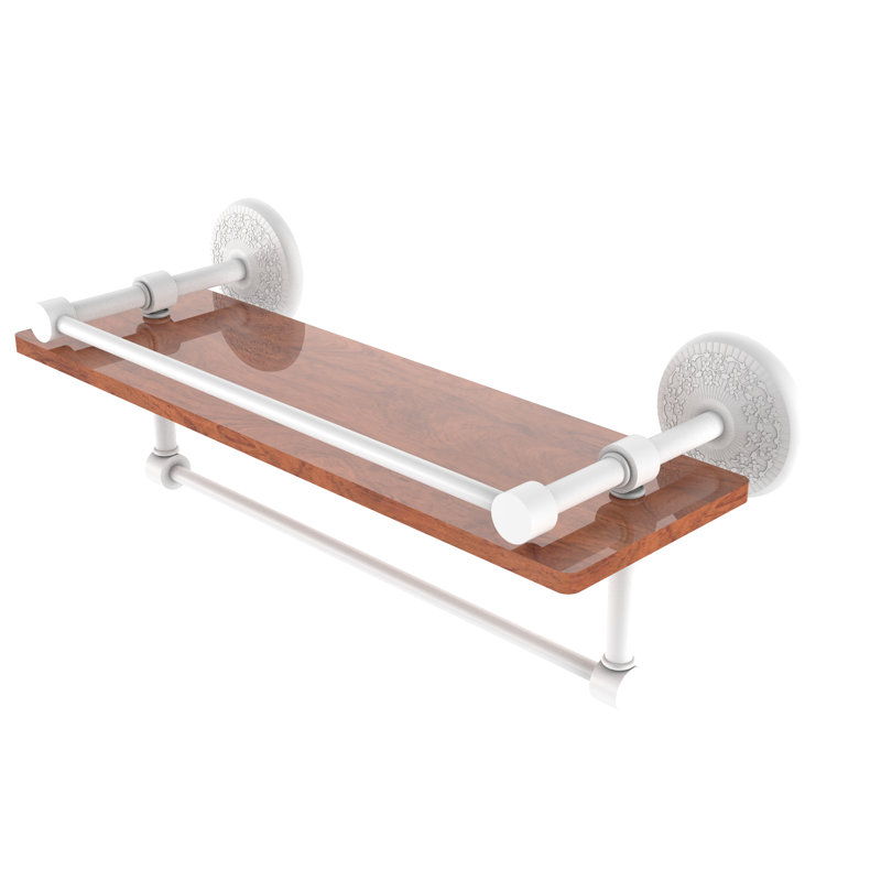 Étagère murale Tilney, Blanc mat, H 5 po x l 16 po x P 5 po