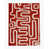 Rouge / beige