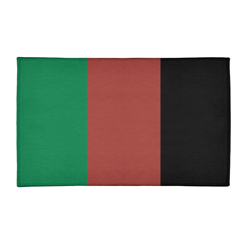Tapis vert rayé/doré/noir zone, Rectangle 2 pi x 3 pi