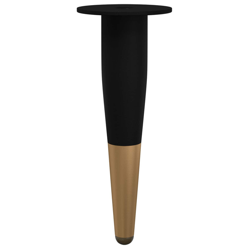 vidaXL Furniture Feet Black and Gold Iron Home Accessories Support Improvement