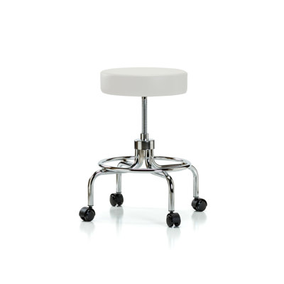 Adjustable Height Lab Stool with Removable Casters/Wheels