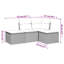 Ensemble de canapé de patio avec coussins 4 pièces Latitude Run®-935855807