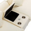 Canapé modulaire rembourré en chenille de 111 pouces avec repose-pieds amovible, ports USB, porte-gobelets et grand rangement pour le confort du salon-852392372