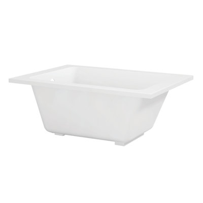 Baignoire encastrée rectangulaire en acrylique 48 pouces avec surface antidérapante Kingston