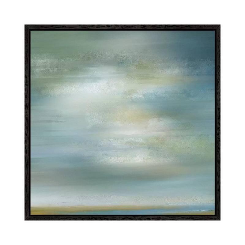 Misty Clouds - Painting on Canvas, Black Framed, 66.04 cm H x 66.04 cm W