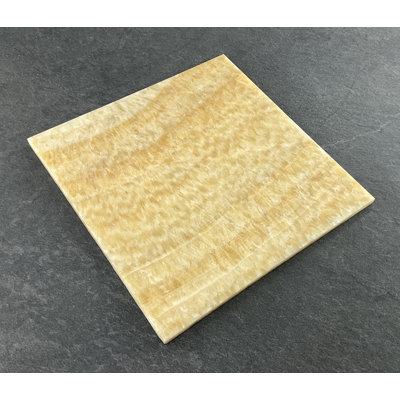 12" X 12" Micro-beveled Honey Onyx Tumbled finish Marble  Wall and Floor Use Tile
