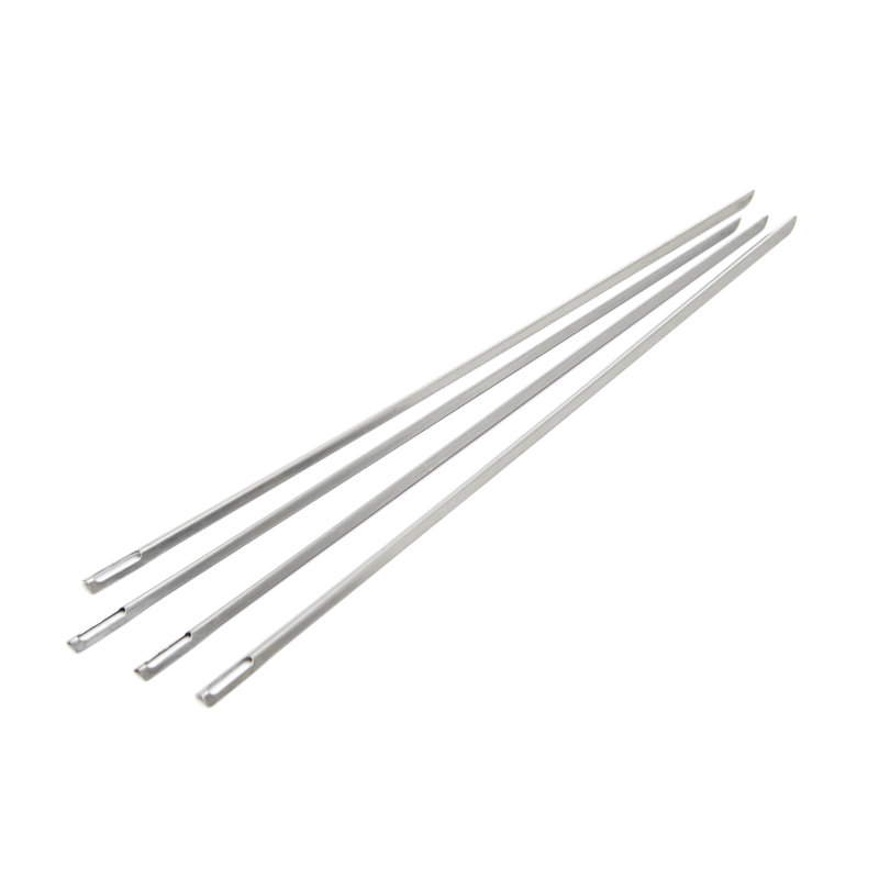GrillPro 15-in Stainless Slim V Skewers 4 Pcs