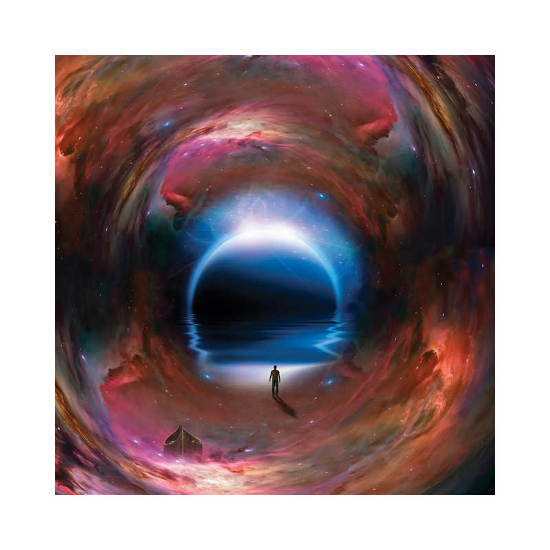 Man With Boat In Space Tunnel by Bruce Rolff - Wrapped Canvas Print, 30.48 cm H x 30.48 cm W