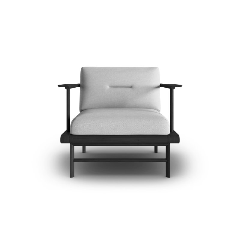Ash Outdoor Lounge Chair, Light Grey