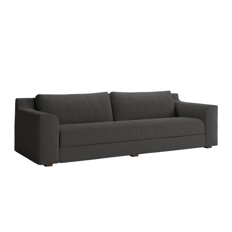 All-Natural Elevate Sofa 96", Fog Hemp Blend