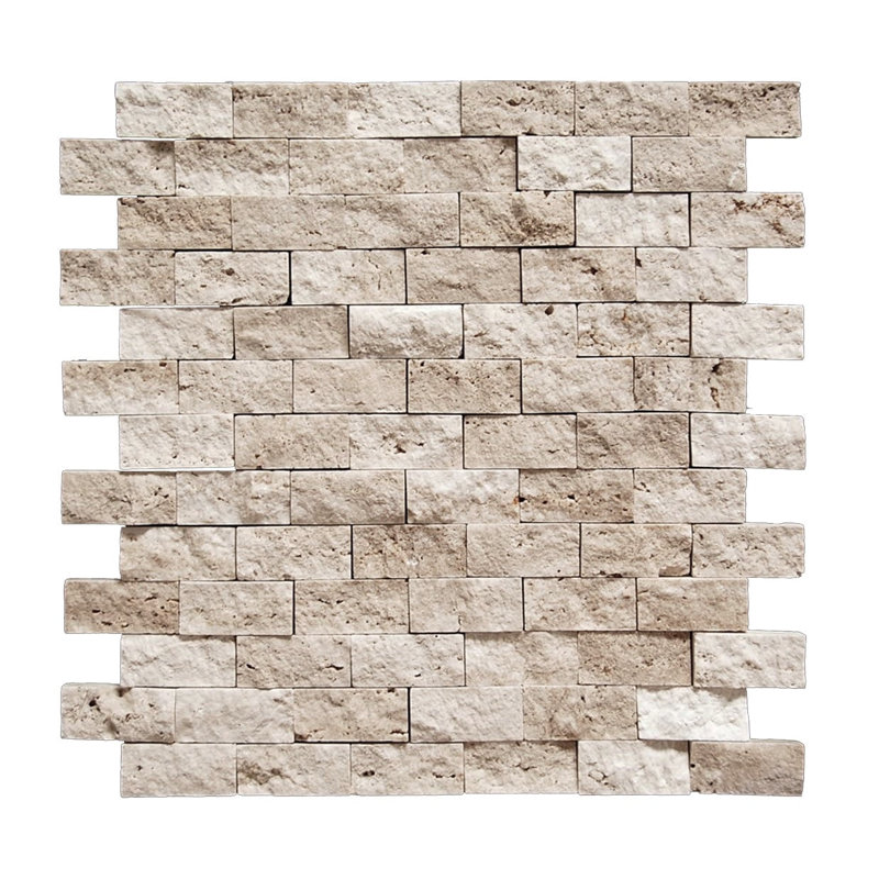 Carreau de mosaïque en travertin