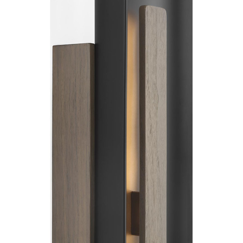 Anne-Marie Barton Remi 18" Sconce, Matte Carbon/Warm Walnut