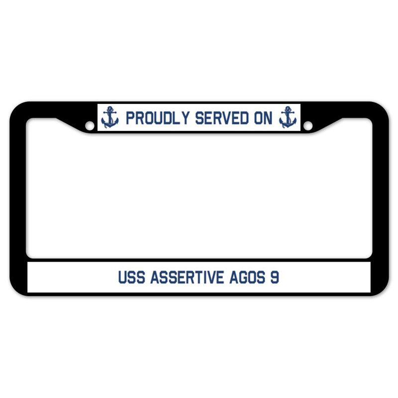 Proudly Served on USS ASSERTIVE AGOS 9 Plate Frame