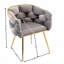 Fauteuil de luxe à la fois minimaliste et moderne avec canapé-lit pour la chambre à coucher et chaise de maquillage pour la famille - gris-473195284
