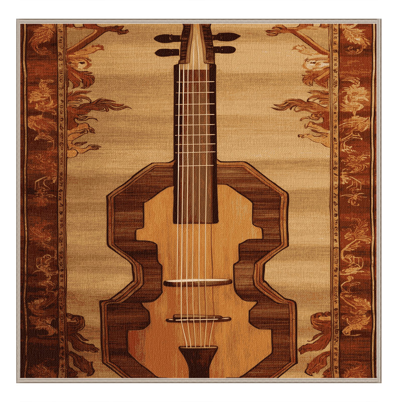  Tapis lavable Erhu, Carré 4 pi