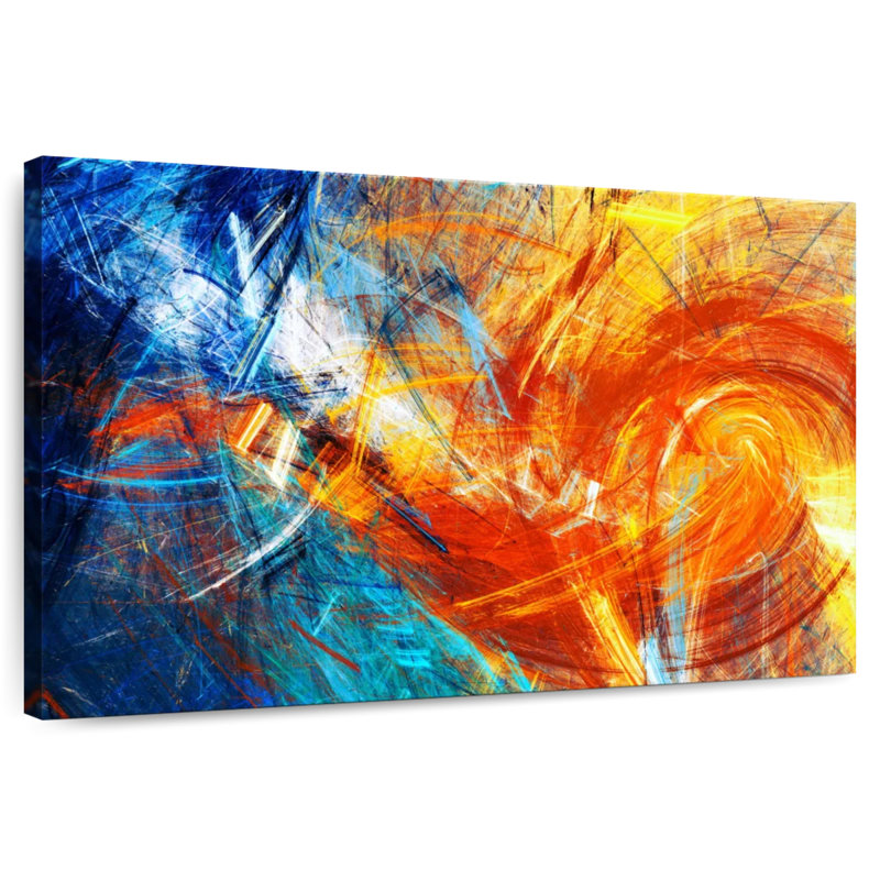 Avery Fire Abstract, 24" H x 36" W