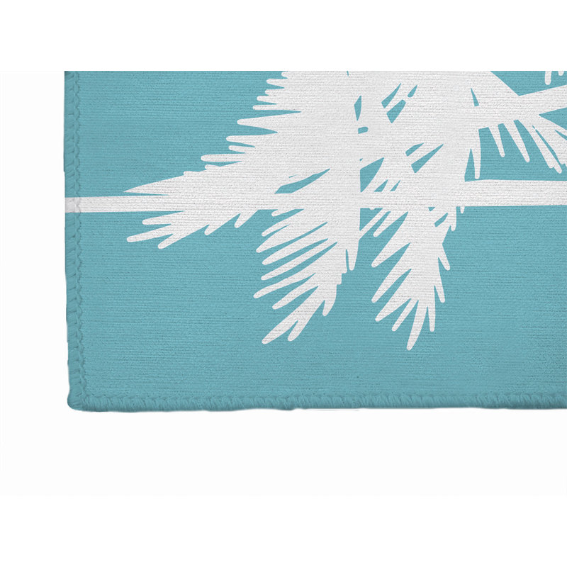 Palm Outdoor Rug, Runner 2'6" x 8'