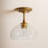 Lani 1-Light Ceiling Light in Natural Brass-1485499157