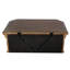 Table de chevet en bois avec chargeur USB
