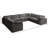 Atis Velvet U-Shaped Sectional Reversible-1359566003