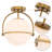 Grundy Glass Semi Flush Mount