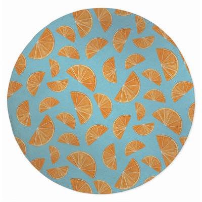 Summer Oranges Outdoor Rug
