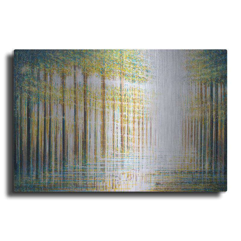 Luxe Light Art «Light Dancing Through The Forest» «Light Dancing Through The Forest» par Marc Todd, H 16 po x l 24 po
