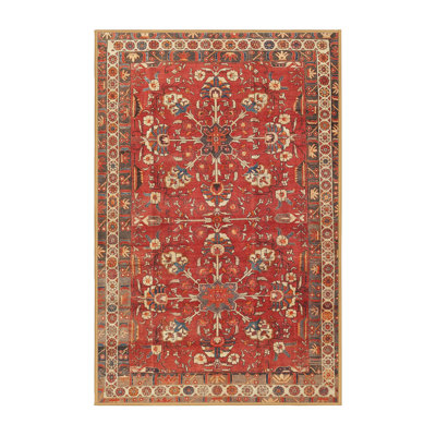 Tapis beige/gris/rouge traditionnel Hostivice